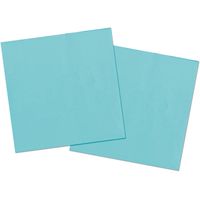 40x stuks servetten van papier lichtblauw 33 x 33 cm - Feestservetten - thumbnail