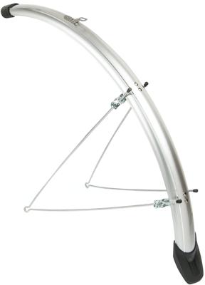 Eurofender Spatbordset elegance 28" x 46 mm - zilver