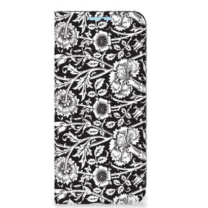 Xiaomi Redmi Note 11/11S Smart Cover Black Flowers