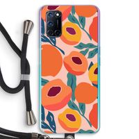 Perzik: Oppo A72 Transparant Hoesje met koord