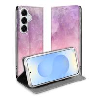 Bookcase Hoesje Samsung Galaxy S26 Pink Purple Paint