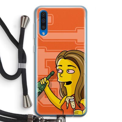 Jamie Lee Simpson: Samsung Galaxy A50 Transparant Hoesje met koord