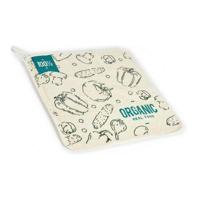 Keukendoek Organic Wit Groen Keukendoek Organic Wit Groen