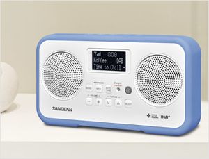 Sangean DPR-77 Radio DAB+, DAB, VHF (FM) Toetsvergrendeling Blauw