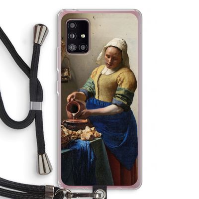 The Milkmaid: Samsung Galaxy A51 5G Transparant Hoesje met koord