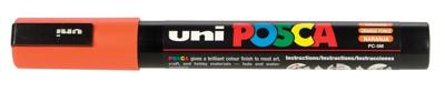 Uni POSCA paintmarker PC-5M, 1,8 - 2,5 mm, donkeroranje