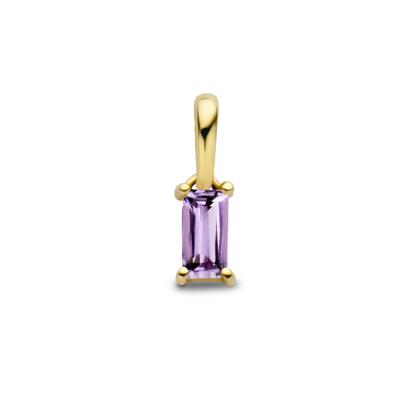 14K Geelgouden Hanger Juni Geboortesteen 9mm