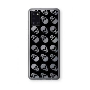 Musketon Skulls: Samsung Galaxy A31 Transparant Hoesje