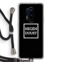 Negenduust black: OnePlus 8 Pro Transparant Hoesje met koord