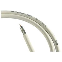 Coax kabel 90dB afgeschermd op rol 100m wit - thumbnail