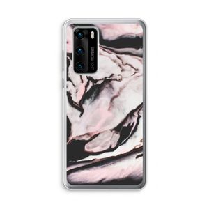 Roze stroom: Huawei P40 Transparant Hoesje