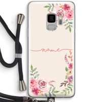 Rozen: Samsung Galaxy S9 Transparant Hoesje met koord