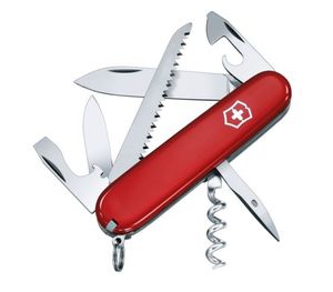 Victorinox Camper Zakmes Rood, Roestvrijstaal