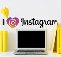 ''Ik hou van instagram'' thuis muur zelfklevende sticker