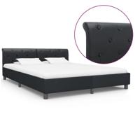 Bedframe kunstleer zwart 160x200 cm Bedframe kunstleer zwart 160x200 cm