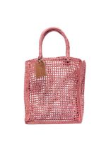 Manebi sac cabas en raphia tressé - Rose