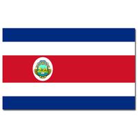 Gevelvlag/vlaggenmast vlag Costa Rica 90 x 150 cm   -