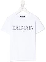 Balmain Kids t-shirt à logo imprimé - Blanc - thumbnail