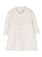 POLO RALPH LAUREN KIDS robe en maille torsadée - Blanc