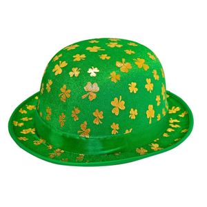 St. Patricks Day feest bolhoed groen met klaver print   -