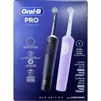 Oral-B Vitality Pro Duopack Type 3575 Elektrische tandenborstel Violet, Zwart