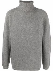 Lardini pull en laine mélangée à col roulé - Gris