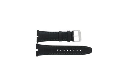 Horlogeband Jaguar J857-1 / J857-4 / J857-5 / J857-7 Leder Zwart 3mm
