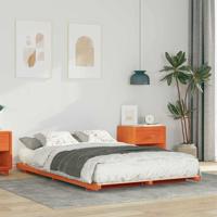 Bedframe Wasbruin 140 x 190 cm Massief grenenhout
