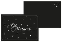 Kaart Eid Mubarak - Zwart/Zilver