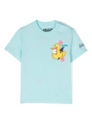 MC2 Saint Barth Kids t-shirt imprimé à manches courtes - Bleu
