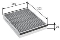 Interieurfilter CLIMFILTER PROTECT VALEO, u.a. für Ford, Volvo