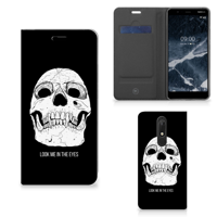 Mobiel BookCase Nokia 5.1 (2018) Skull Eyes