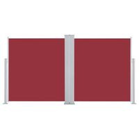 The Living Store zijluifel Grote - Uittrekbaar - Rood - 160 x (0-600) cm - UV-bestendig