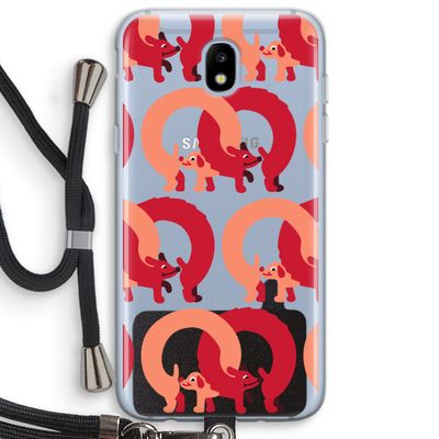 Dogs: Samsung Galaxy J5 (2017) Transparant Hoesje met koord