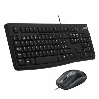 Toetsenbord en muis Logitech 920-002550 Zwart Qwerty Spaans