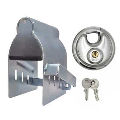 Proplus Aanhanger dissel slot - met discusslot van 70 mm - verzinkt staal