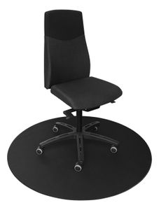 DELTACO GAMING GAM-125 Stoelonderlegger voor gaming- en kantoorstoelen om de vloer te beschermen (l x b x h) 110 cm x 110 cm x 3 mm