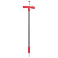 VidaXL Onkruidsteker 93,5 cm gepoedercoat staal rood en grijs