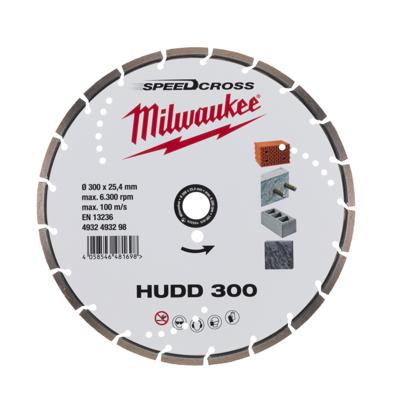 Milwaukee HUDD 300 mm - 1 pc Diamantslijpschijf beton SpeedCross Extreme HUDD 300 mm - 4932493298
