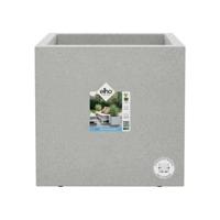 Elho Vivo Next Square 30 Bloembak - Grijs - Ø 30 x H 29 cm - binnen/buiten - 100% gerecycled