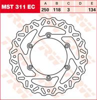 TRW Remschijf, remschijven voor de moto, MST311EC