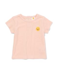HEMA Baby T-shirt Bastof Lichtroze (lichtroze)