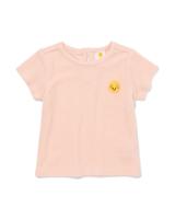 HEMA Baby T-shirt Bastof Lichtroze (lichtroze)