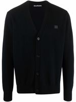 Acne Studios cardigan en laine à col v - Noir - thumbnail