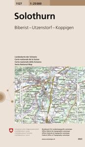 Wandelkaart - Topografische kaart 1127 Solothurn | Swisstopo