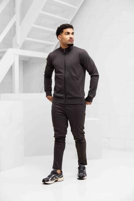 Malelions Pique Zip Trainingspak Heren Bruin - Maat S - Kleur: Bruin | Soccerfanshop