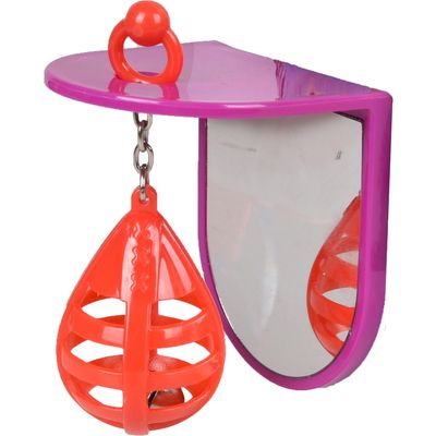 Vogelspiegel Hercules Boksbal 8 x 6 x 9.5 cm Flamingo Paars Vogelspiegel Hercules Boksbal 8 x 6 x 9.5 cm Flamingo Paars