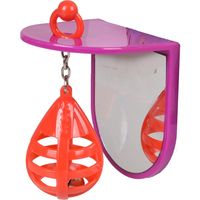 Vogelspiegel Hercules Boksbal 8 x 6 x 9.5 cm Flamingo Paars - thumbnail