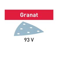 Festool 3-hoek schuurpapier 93mm (100x) - Granat - korrel 320 - 497399
