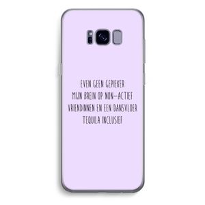 Tequila: Samsung Galaxy S8 Plus Transparant Hoesje